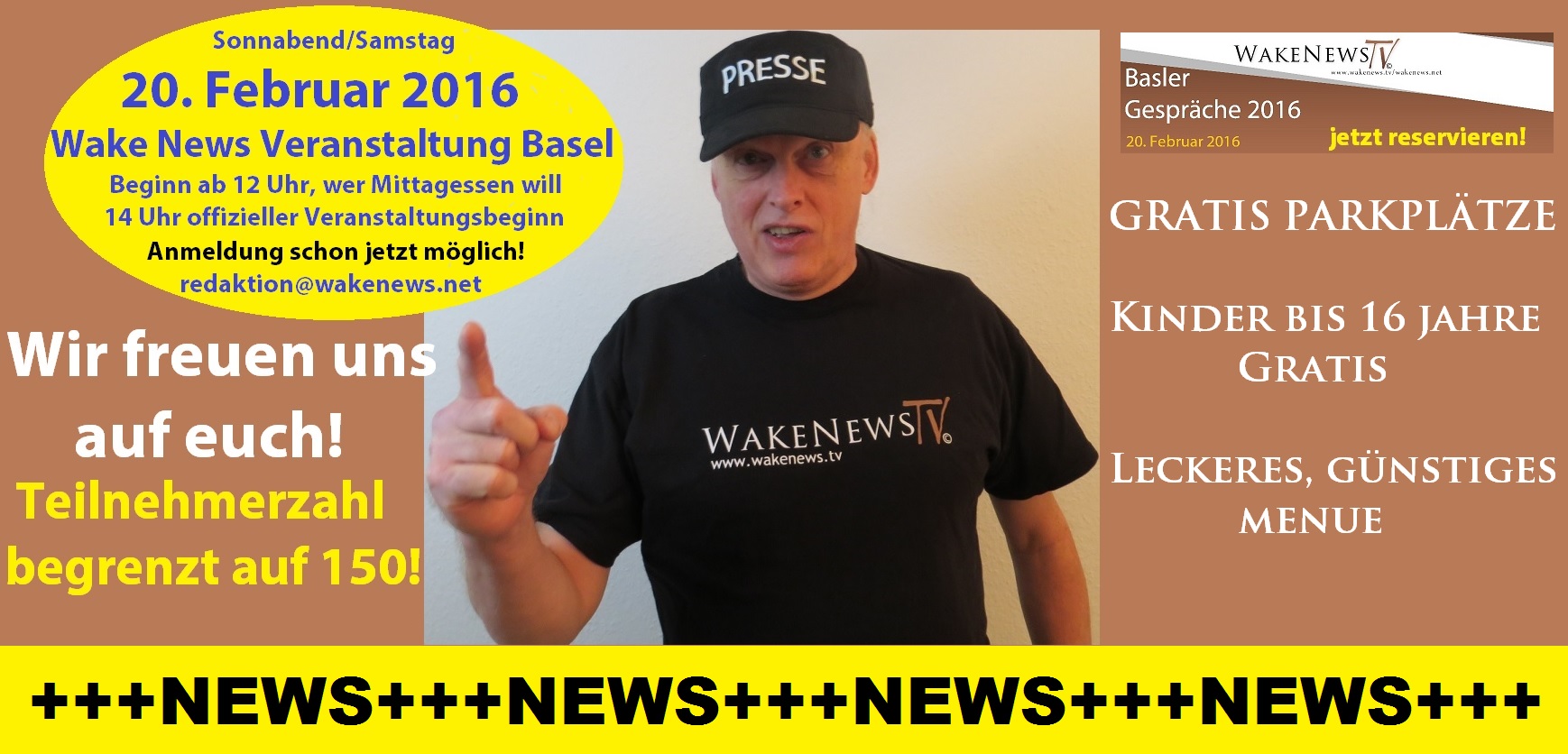 Neuigkeiten zur Veranstaltung Wake News Basler Gespräche 2016